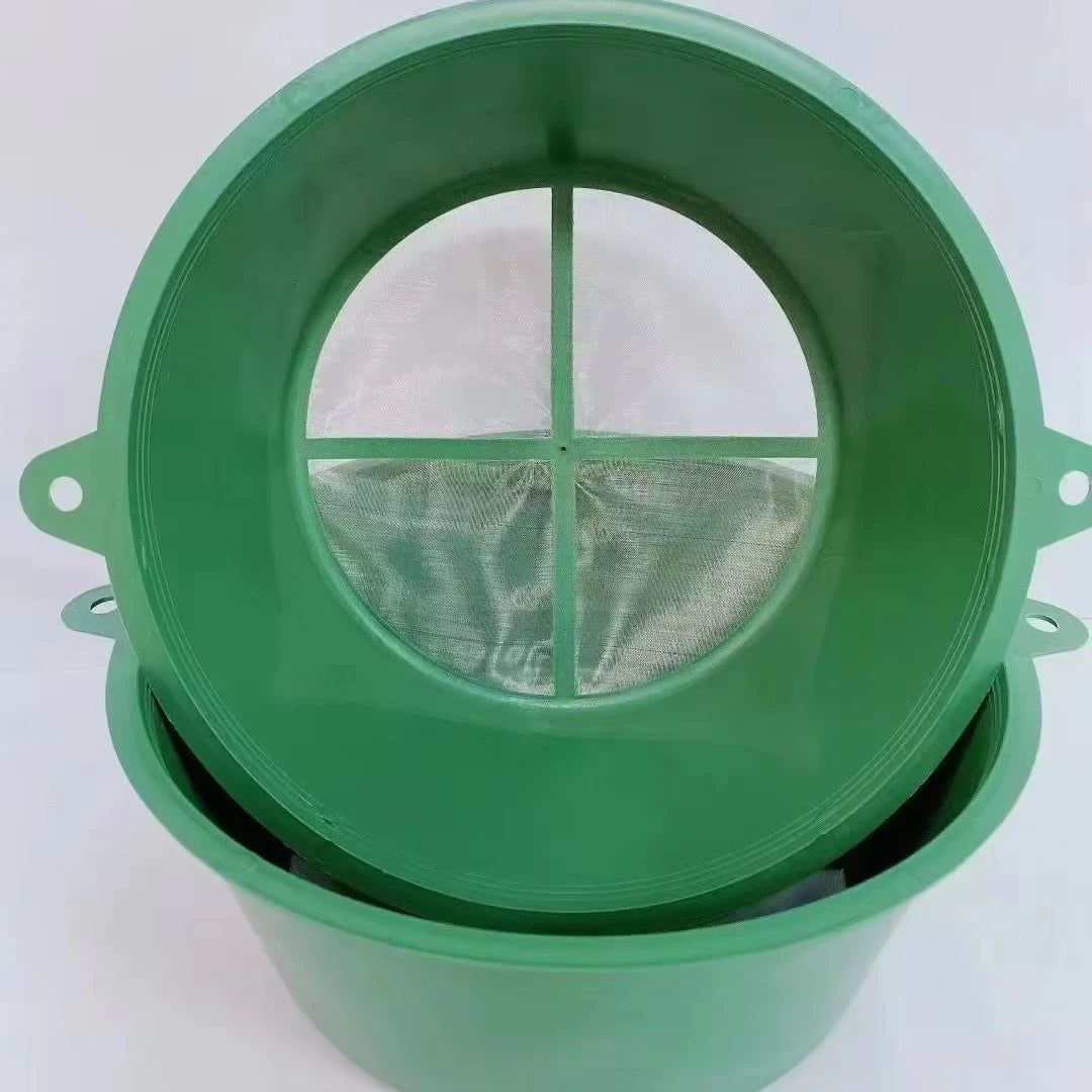 Jieyang Brand Large Size Yellow Funnel Drain Paint Strainer DIY Fine Mesh Stainless Steel Plastic 200pcs Customizable OEM/ODM