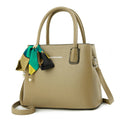 Versatile Solid Color 2024 New Simple Middle Aged Mom Scarf Fashion Large Capacity Women Shoulder Bag