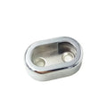 Essential 16mm Zinc Alloy Rail Tube Fitting Zinc Alloy Clothes Tube Holder for Wardrobe Closet Organization Oval Rail Tube
