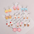 Japan Korea Cute Creative Cartoon Animal Women Earring Summer  Fresh Flower Earings Jewelry Women