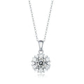 Friend Sublimation Crafted 925 Sterling Silver 3ct D Vvs1 Moissanite Cz Necklaces Pendant for Women