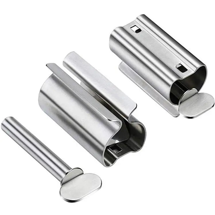 Stainless Steel Toothpaste Squeezer Portable Manual Press Face Wash Milk and Skin Care Product Dye Paste Extruder