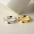 Rainbowking Dainty Luxury 925 Sterling Silver Jewelry Gold Plated Small Disc Metal Ring Round Modelos De Anillos Para Mujer