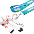 Custom Design Polyester  Printing Logo Neck Key Chain Lanyard Card Holder With Hook Silicone Nylon Lanyard Personalizado