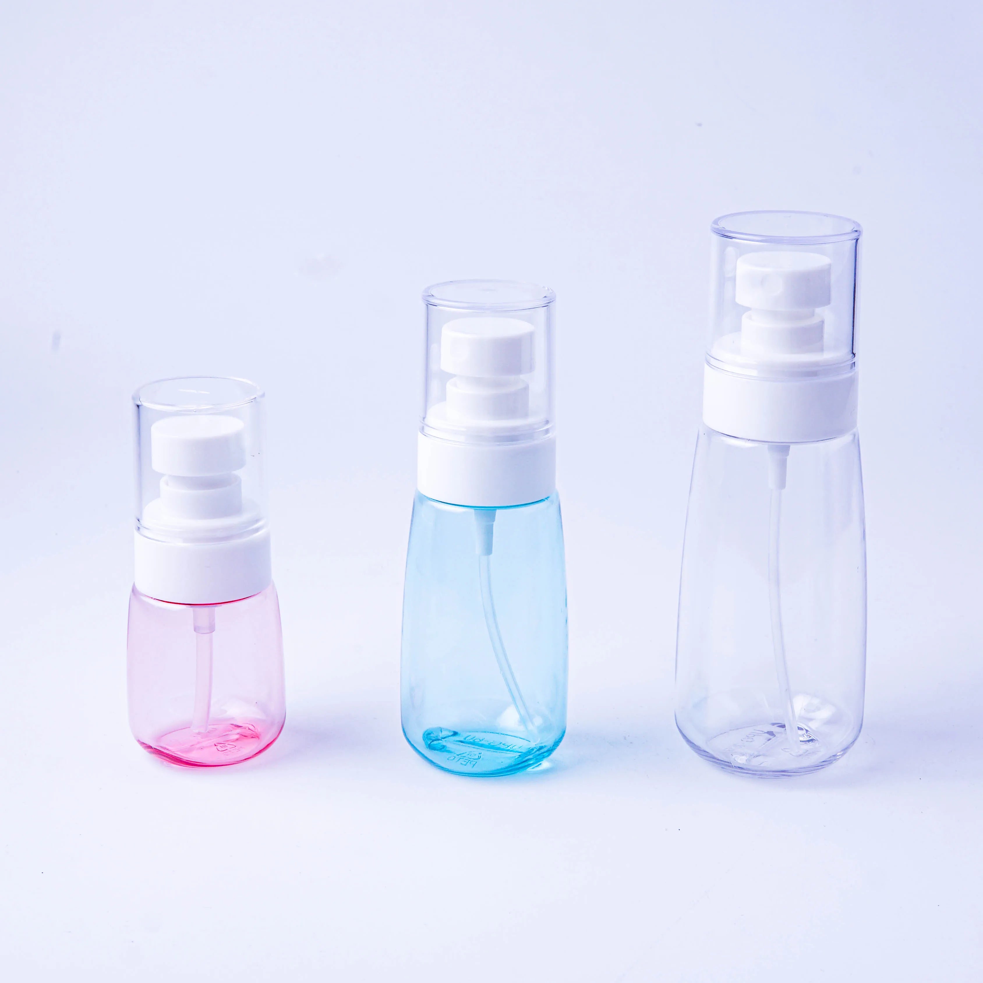 Factory Direct Sales 30ml 60ml 100ml Travel PET Cosmetic Bottle Small Portable Transparent Fine Mist Empty Spray Bottle