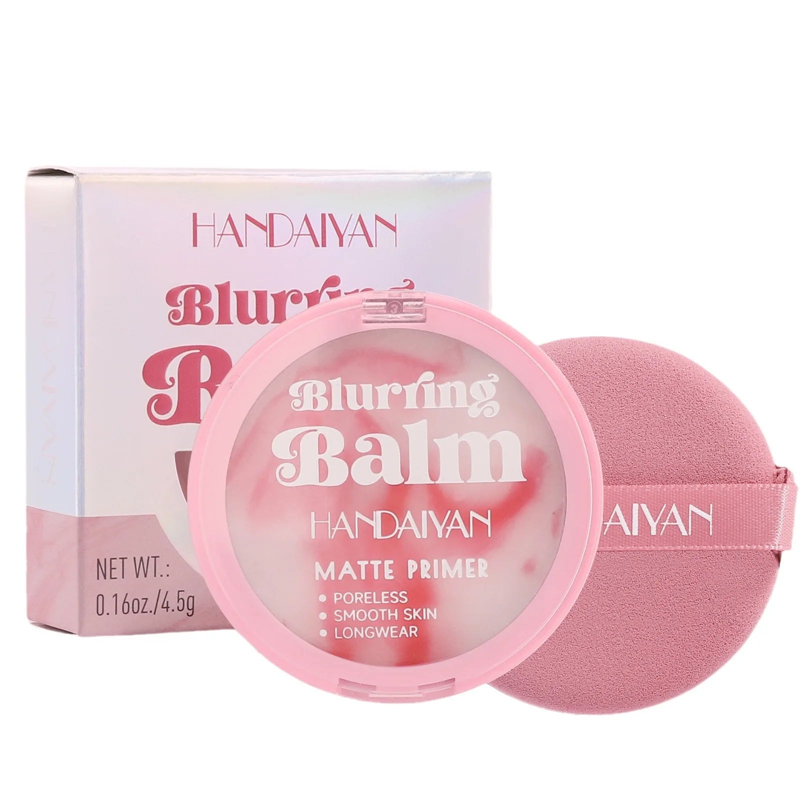 HANDAIYAN Blurring Balm Pressed Powder Waterproof Oil Control Pressed Powder Priming Cosmetics