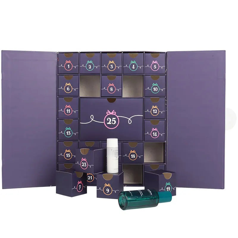 Custom Design 25 Drawer Double Door Blind Box Toy Favor Gift Countdown Advent Calendar