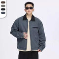 Cotton Chino Blouson Jacket for Men Crop Design Fall Jackets With Custom Logo Lapel Collar Chino Coach Jackets