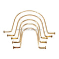 Factory Supply Bag Accessories 150 X 100mm Fashional Gold Leather Bag Handle