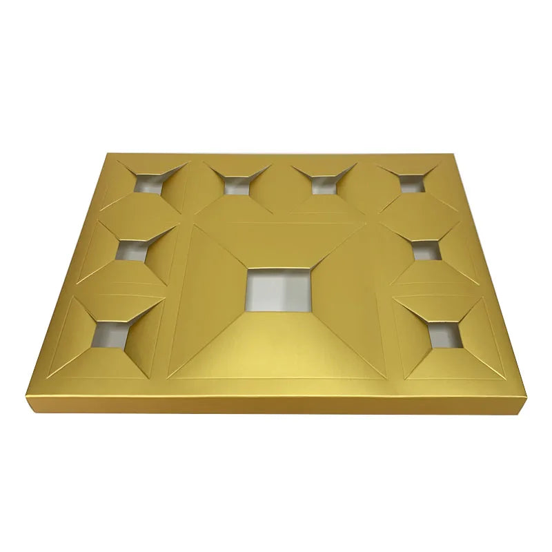 Wholesale Matte Gold Card Folding Inner Support Cake Display Trays Paper Tray Organizer