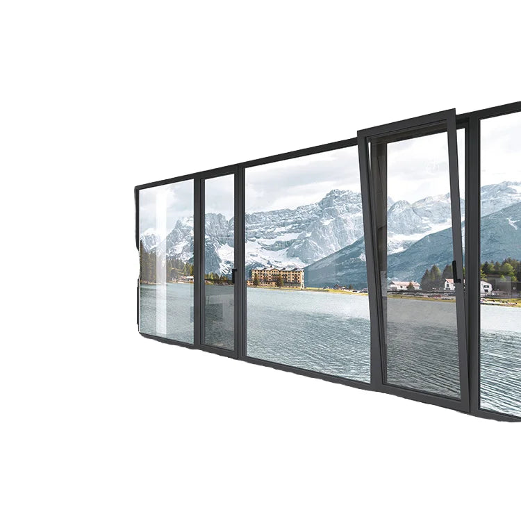 Double Glazed Impact Proof Casement Window Outward Swing Opening Style American Nfrc Casement Window with Retractable Screen
