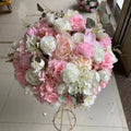 Wedding Decorative Table Centerpiece Flower Ball White Pink Rose Artificial Flower Ball