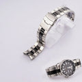 22mm Middle Black 316L Steel Solid Curved Watch Band Bracelet for Seik SKX 007/009