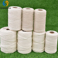 Cheap High Quality 1mm 2mm 3mm 4mm 5mm 6mm 7mm 8mm 10mm 12mm 15mm White Macrame Cord Cotton Thread