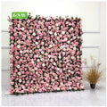 Wholesale Custom pink Wall  Wedding Decor Backdrop 5D Wall Artificial Decoration Custom Flower Wall Floral Panels