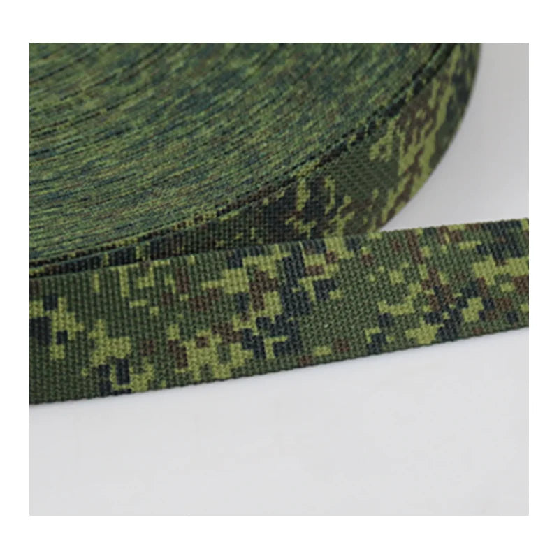 Ronson Camouflage 25mm EMR Tactical Webbing Tape for Bags and Backpacks Enhanced Resilience and Durability Strap
