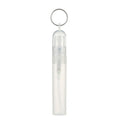 Portable Empty Mini Refillable 3ml 5ml Perfume Lotion PP Plastic Screen Printed Mist Spray Bottles with Key Rings