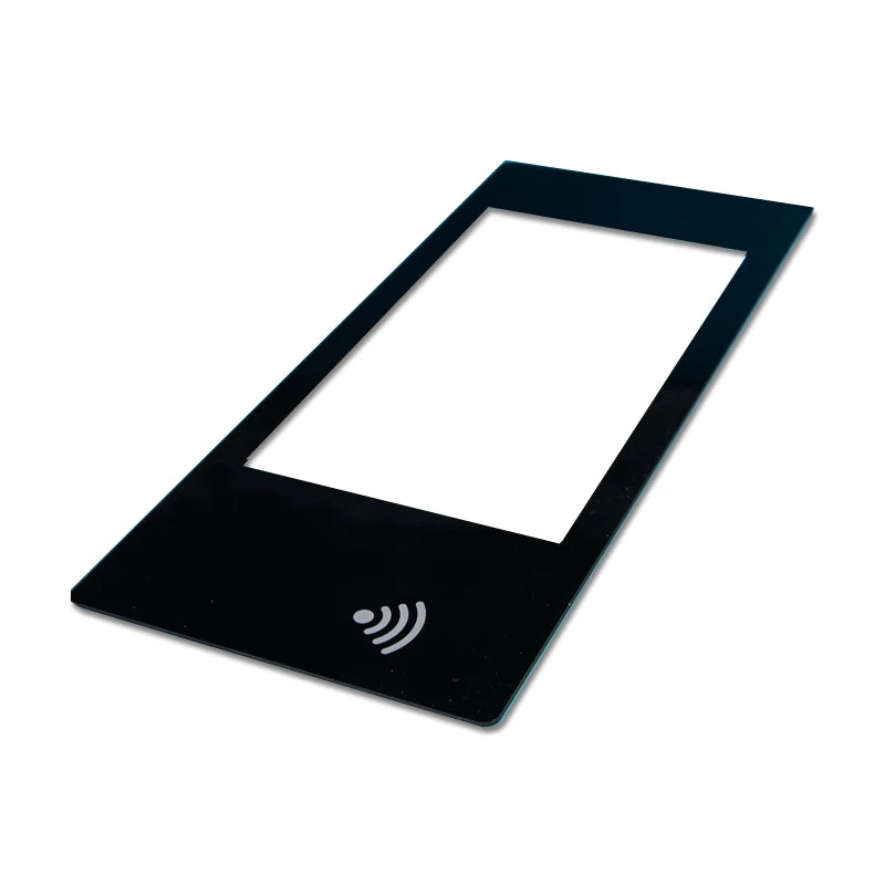 Factory  Custom Intelligent Appliance Display Screen Touch Control Toughened Glass Panel With Design Silk Screen Print