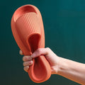 Thick Platform Bathroom Home Slippers Indoor Slides Woman Sandals Summer Non-slip Flip Flops Soft Sole Fashion Men slippers 240g