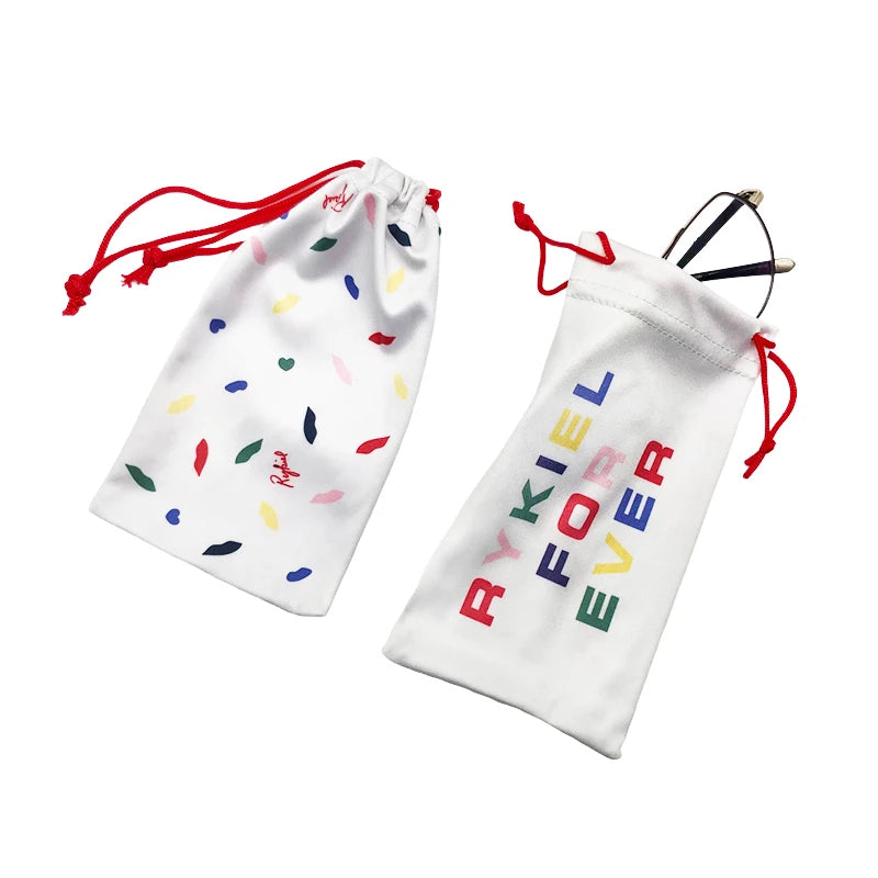 Hot Selling Drawstring Bag Custom Design Fabric Sunglasses Pouch Multi-function Glasses Pouch