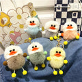 Hot Selling Plush Doll Key Chain Ugly Cute Duck Cartoon Animal Keychains Bag Pendant for Children Kids Present Gift