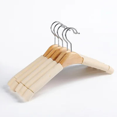 Wooden Coat Hangers with Sponge Laundry Hangers for Clothes Drying Rack High Quality Cloth Dryer Rack
