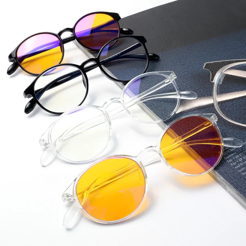 New Arrivals Round TR90 Optical Frame Computer Eyeglasses Anti Blue Light Blocking Glasses for Teenagers