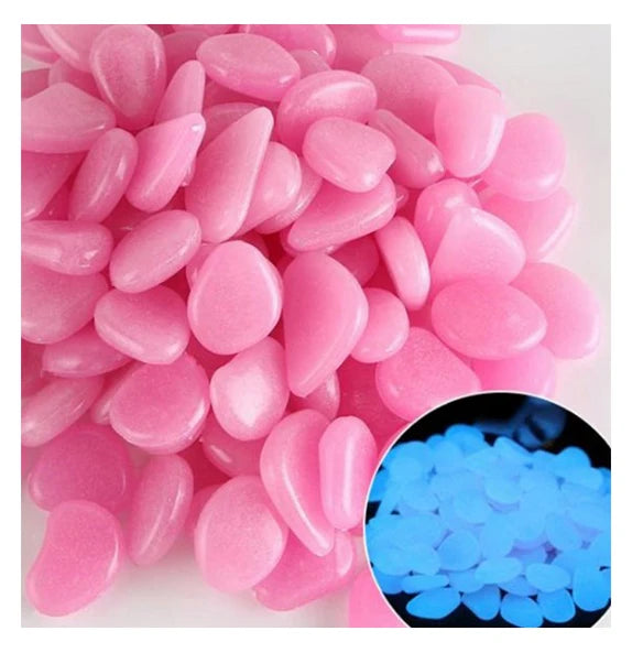 Long Time Glowing Pebbles Fresh Resin  Glowing Pebbles  Fish tank Decoration Pebbles