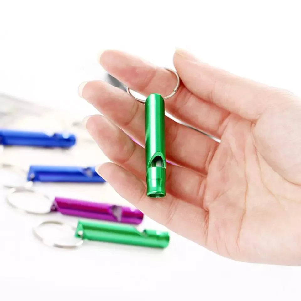Emergency Survival Tool Aluminum Alloy Lifeguard Whistle with Custom Logo Self-Defense Keychain Alert Ant Wolf Alarm Whistle