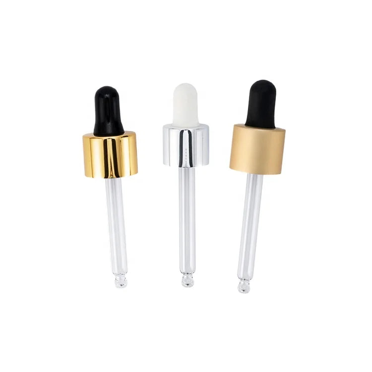 18/410 20/410 24/410 Aluminum-Plastic Metal Gold Silver Dropper Cap for Glass Dropper Bottle