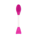 Reusable Easy Clean Cosmetic Face Masking Spatula Scoop Silicone Mixing Facial Spatula Cream Stick Double Head Clean Brush