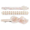 Popular Korean Style Hair Accessories Pearl Flower Acetate Hair Barrettes Clip Leaf Shape Barrettes for Thick Hair