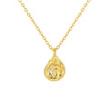 Wholesale lava Design Water Drop Pendant Necklace 925 Sterling Silver Necklace Gold Plated Fashion Necklace for Women
