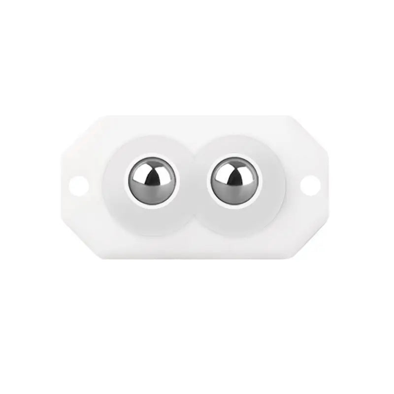 Adhesive Stainless Steel Storage Box Wheels Roller 2 Balls Roller Universal Trash Bin Wheels