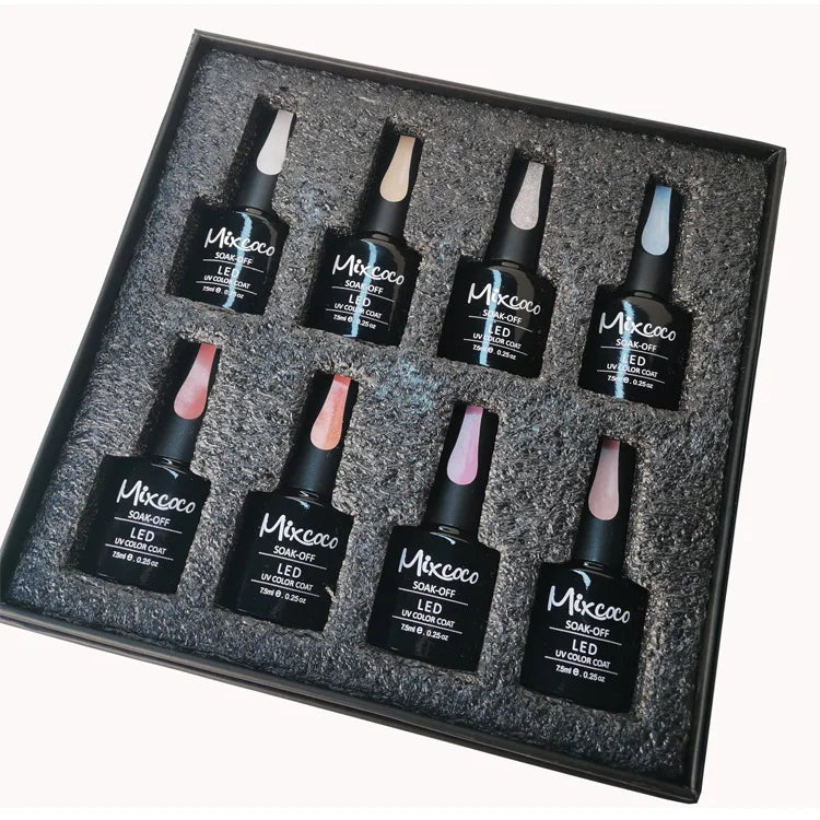 Wholesale 7.5ml Mixcoco 192 Colors 3 Step Gel Polish UV Gel Soak off Gel Polish Kit