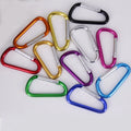 LFEDC Accept Custom Logo Different Sizes #5 #6 #7 #8 D Shape Aluminum Metal Alloy Snap Hook Carabiner Clip
