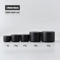5 ml 10 g 15 Gram 30 Grams 50 ml Empty Glossy and Matte Frosted White Black Color New Design pp Plastic Empty Face Cream Jar