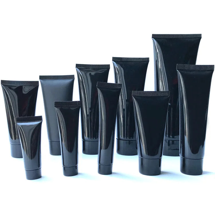 10ml 15ml 20ml 30ml 40ml 50ml 60ml 80ml 100ml 120ml 150ml 200ml Cosmetic Packaging Empty Lotion Black Cream Squeeze Tubes