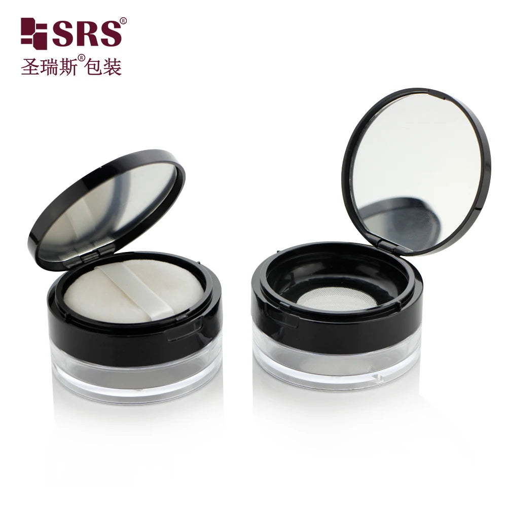 OEM Cosmetic Loose Powder Jar Makeup Foundation Blush Manufacturer with Sifter