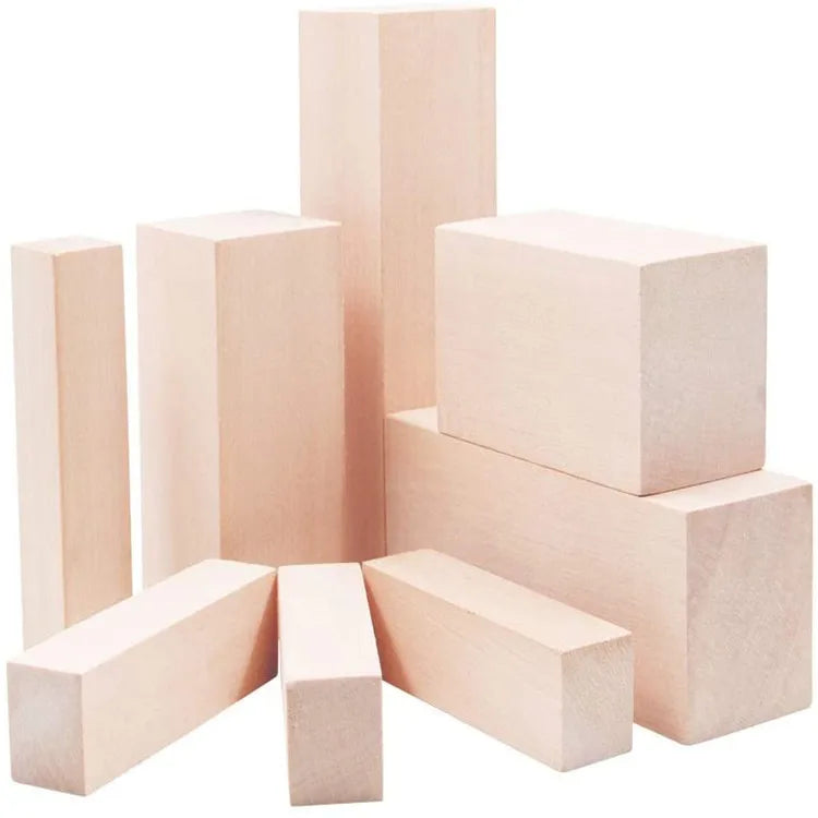 Basswood Carving Blocks Premium Smooth Soft Wood Whittling Kit Suitable for Kids Adult Beginner to Expert DIY