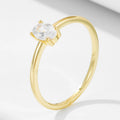 Custom Design Stacking Silver Ring for Women With Zicon Diamond Engagement Ring and 18k Gold Jewelry MegaBDM