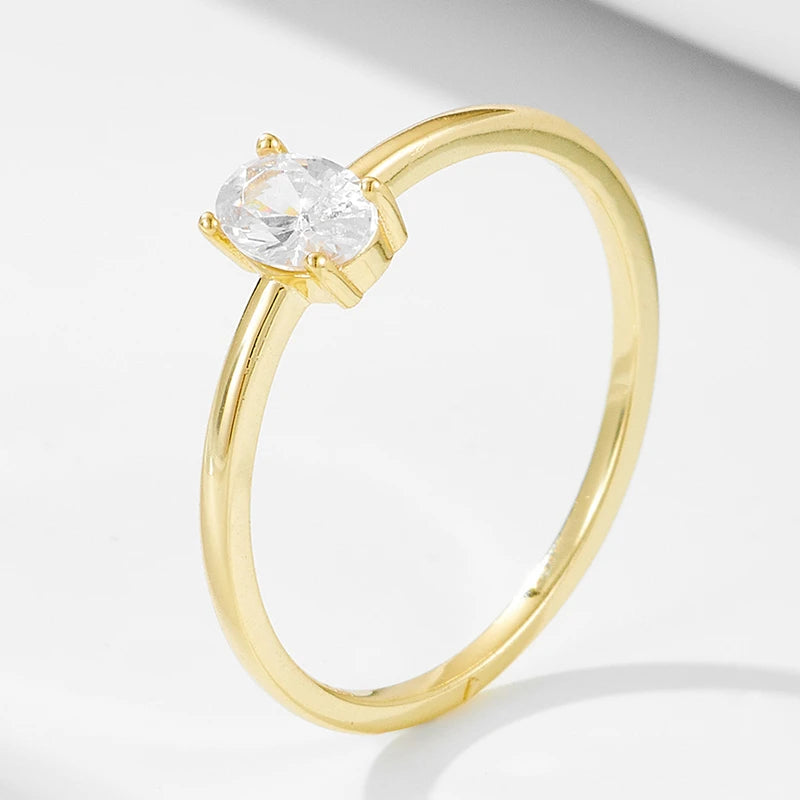 Custom Design Stacking Silver Ring for Women With Zicon Diamond Engagement Ring and 18k Gold Jewelry MegaBDM
