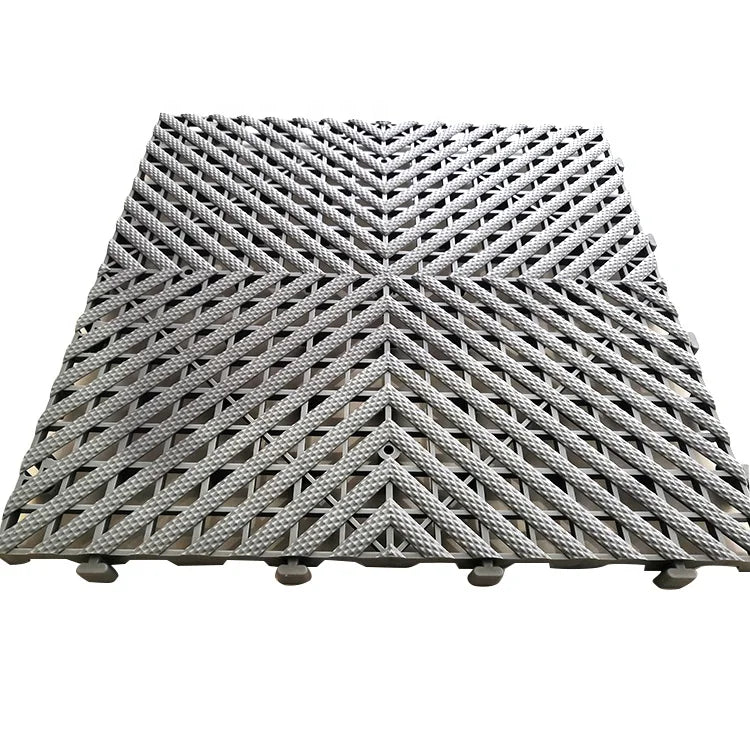 Best Anti-Slip Interlocking Modular Plastic Garage Floor Tiles Best Design for Indoor/Outdoor Non-Slip Car Workshop Made PP