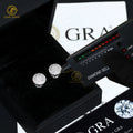 Wholesale Iced Out 925 Sterling Silver Flower Earrings Hiphop Style VVS Diamond Moissanite Stud Earrings for Men Women