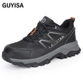 GUYISA Factory Custom Fast Delivery Fashion Security Safety Boots with Steel Toe Shoe Working Shoes for Men