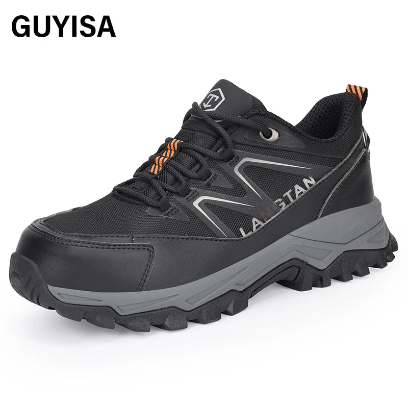 GUYISA Factory Custom Fast Delivery Fashion Security Safety Boots with Steel Toe Shoe Working Shoes for Men