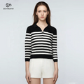 OEM/ODM Custom Casual Women's Knit Sweater Printed Pattern Hoodie with Long Sleeves for Autumn Season