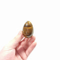 DIY Natural Tiger Eye Drilled Yoni Jade Eggs for Kegel Exercise Pelvic Muscle Tightening Eggs for Sale or Decoration