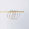 Classic 925 Sterling Silver Hoop Earrings Fashion 0.7mm Wire Ear Round Hoops Jewelry for Women