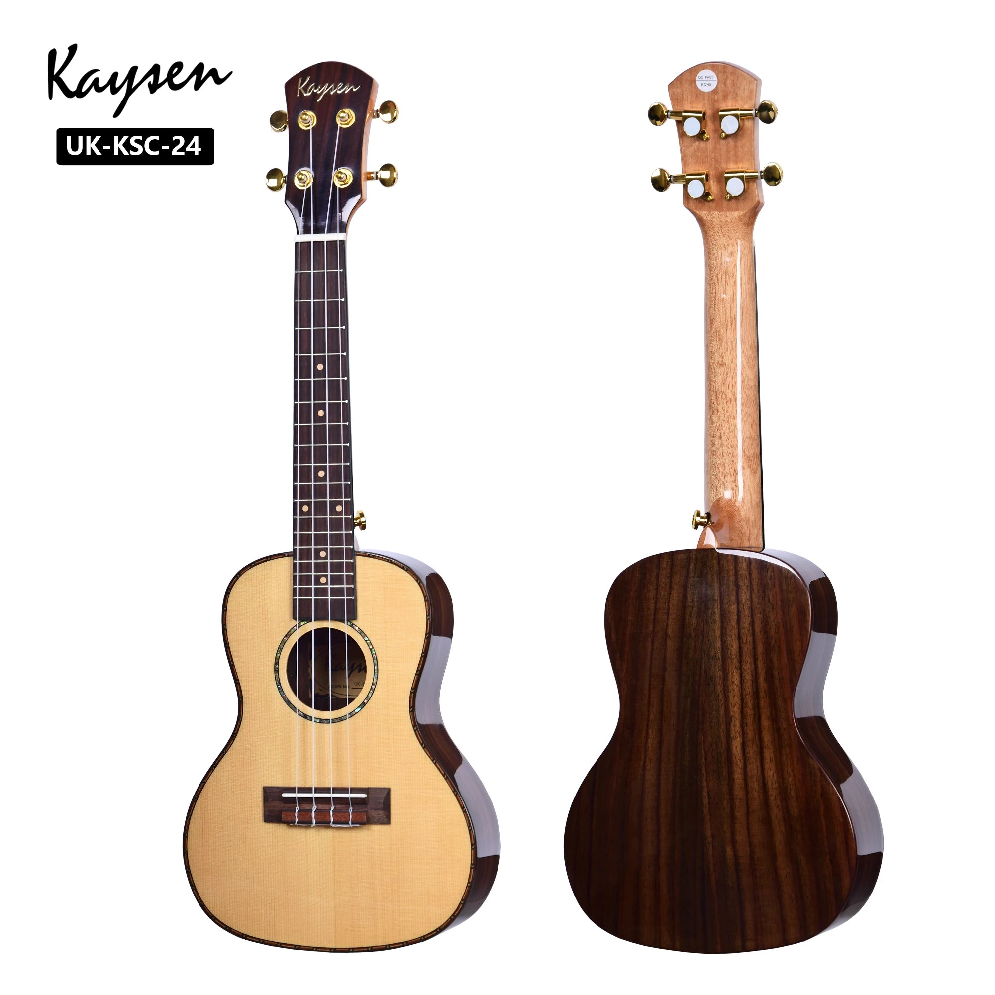 String Instruments Solid Top Ukulele 23 /26inch Tenor Ukulele